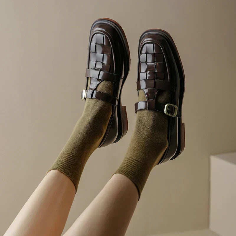 Vivienne | Woven Charm Loafers