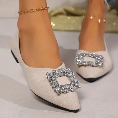 Audrina | Crystal Luxe Flats