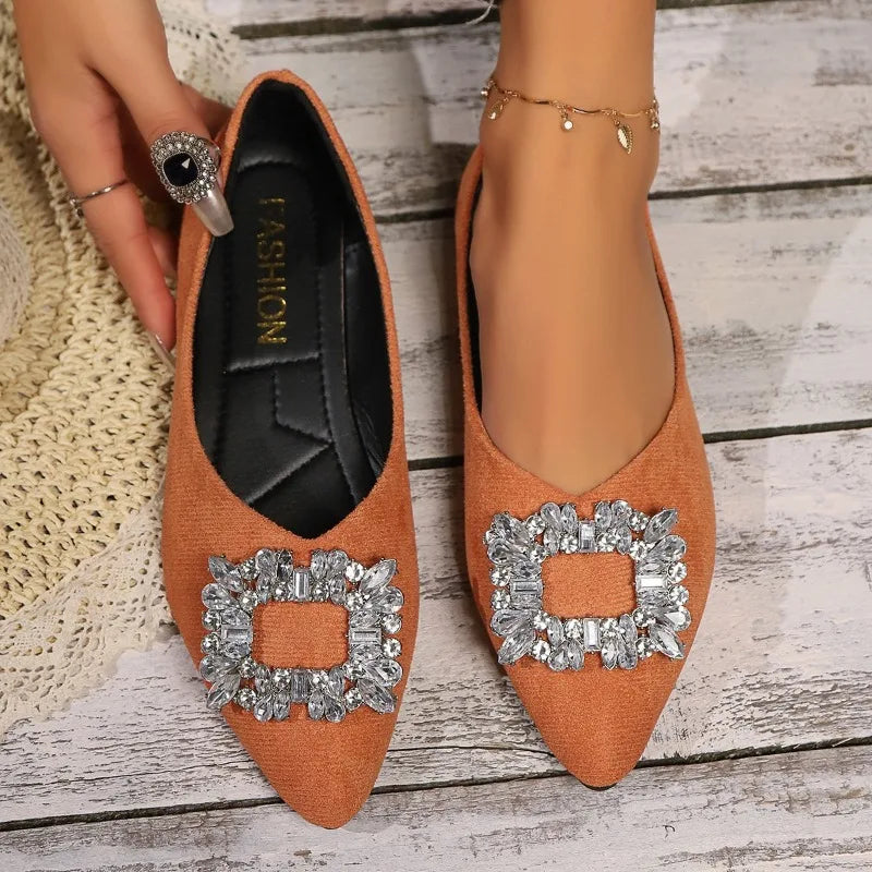 Audrina | Crystal Luxe Flats