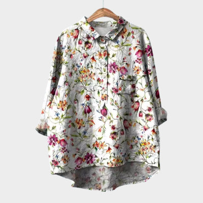 Stephanie | Floral Art Blouse