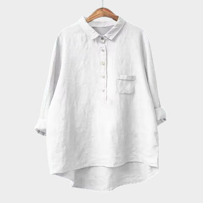 Reagan | Classic Linen-Style Blouse
