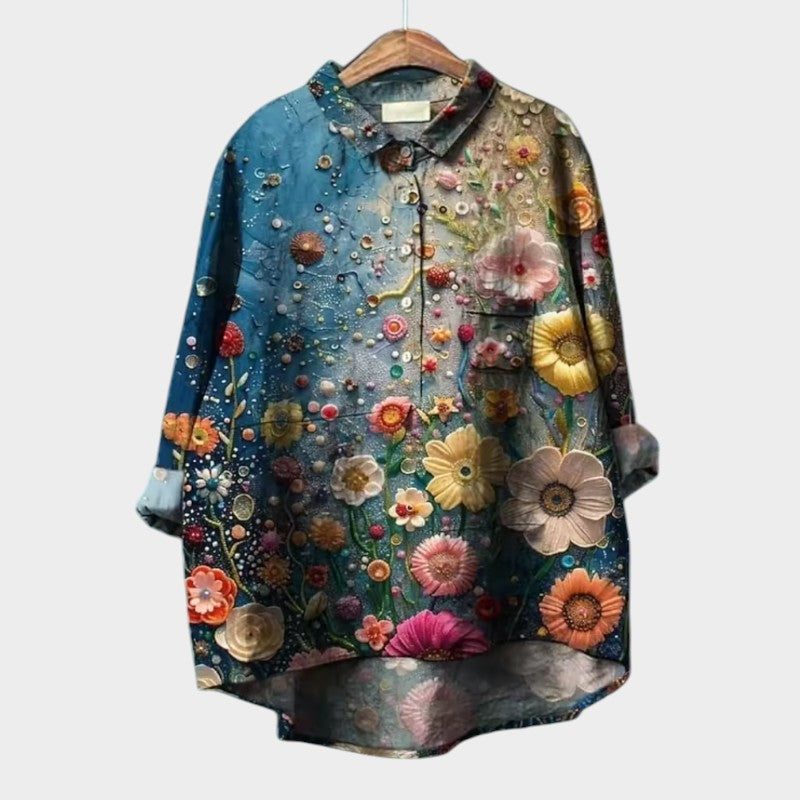 Sabrina | Floral Art Blouse
