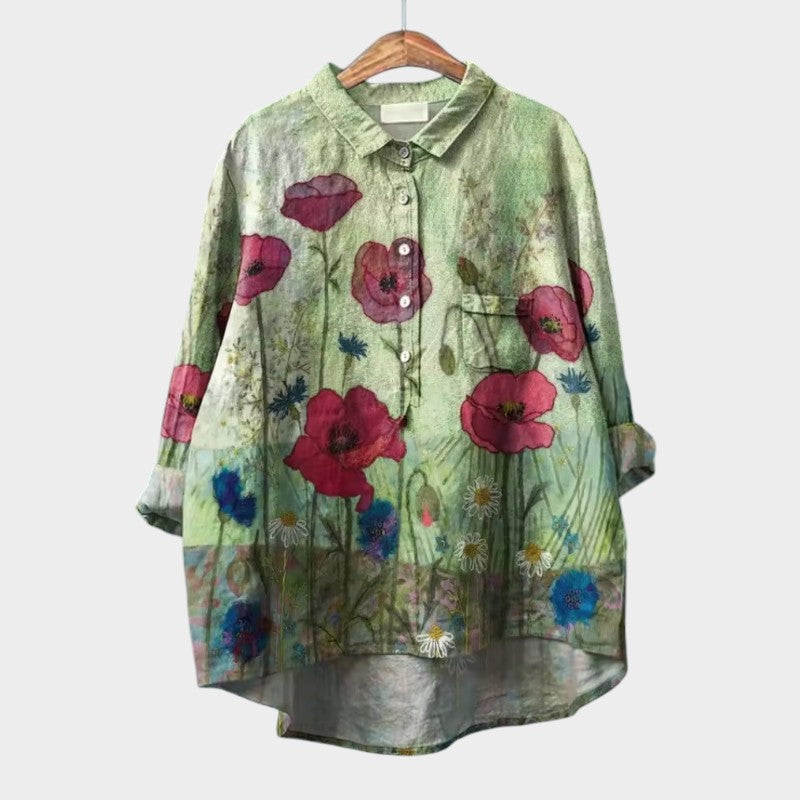 Sabrina | Floral Art Blouse