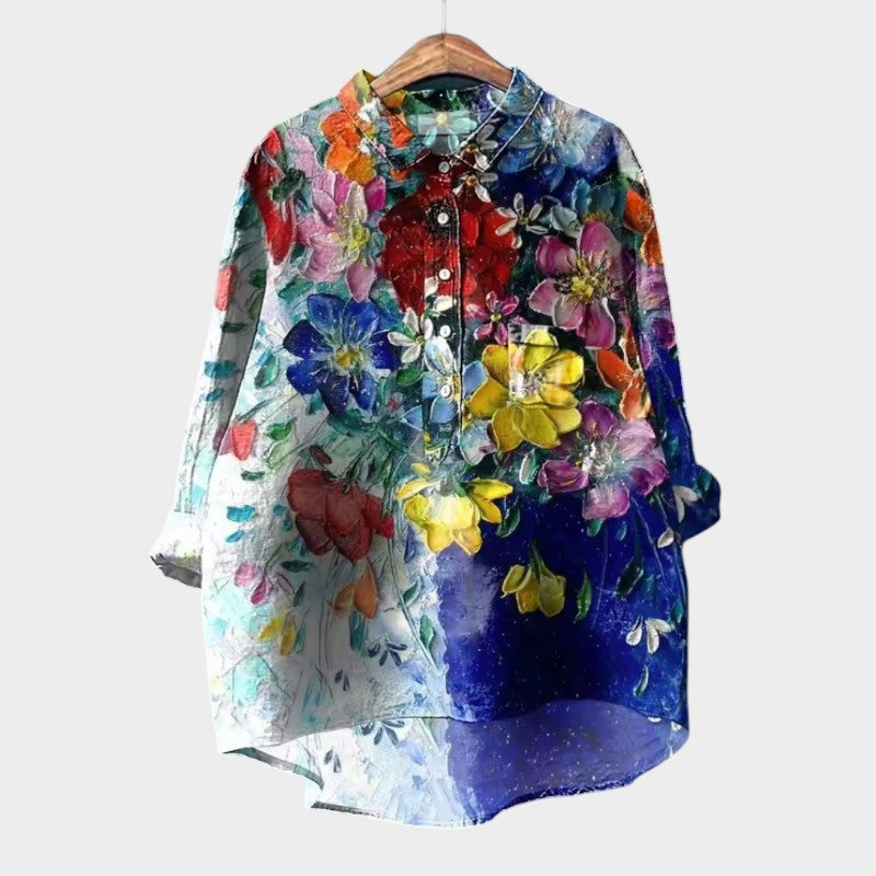 Sabrina | Floral Art Blouse