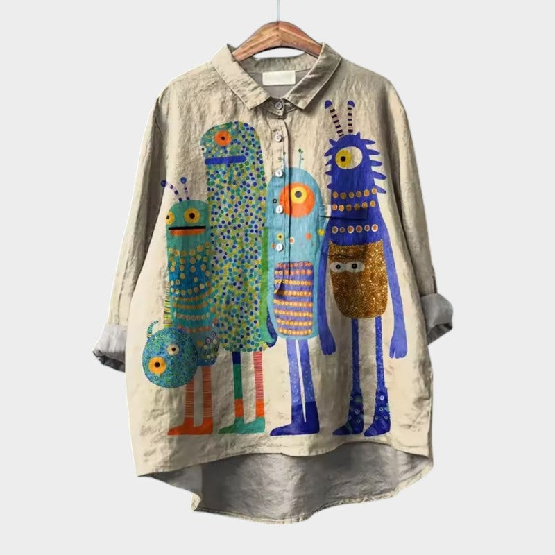 Veronica | Creative Print Blouse