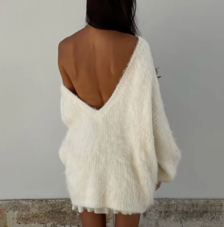 Sydney | Luxe Backless Sweater Dress