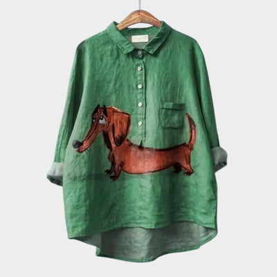 Thea | Playful Animal Blouse