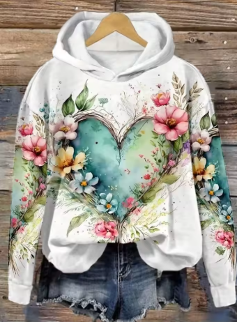 Emi | Heart of Blossoms Hoodie
