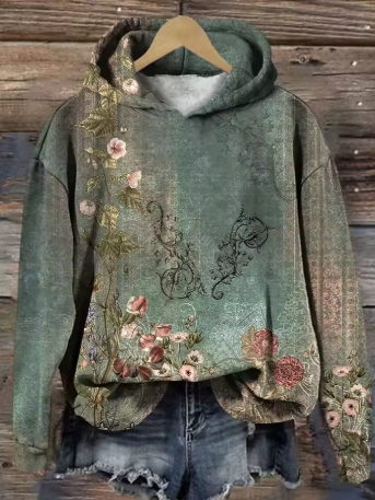 Ayaka | Vintage Garden Hoodie