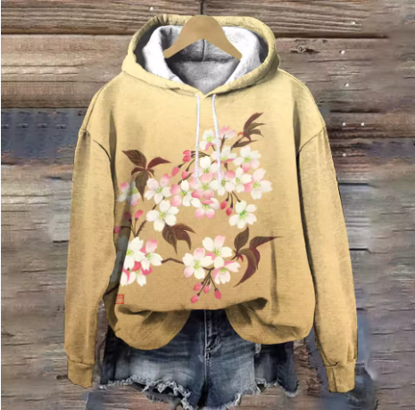 Emi | Golden Bloom Hoodie