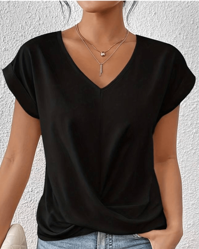 Lizette | Classic V-Neck Blouse