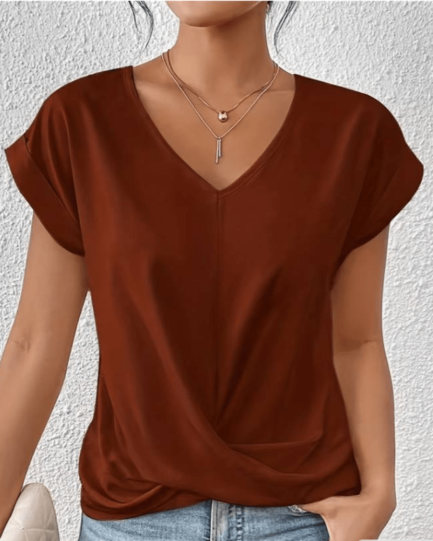 Lizette | Classic V-Neck Blouse