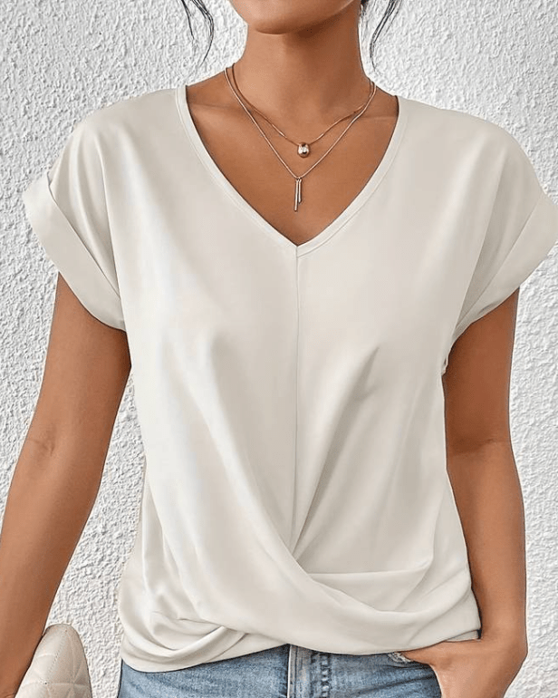 Lizette | Classic V-Neck Blouse