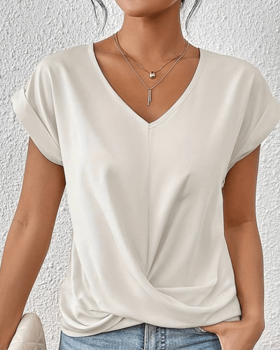 Lizette | Classic V-Neck Blouse
