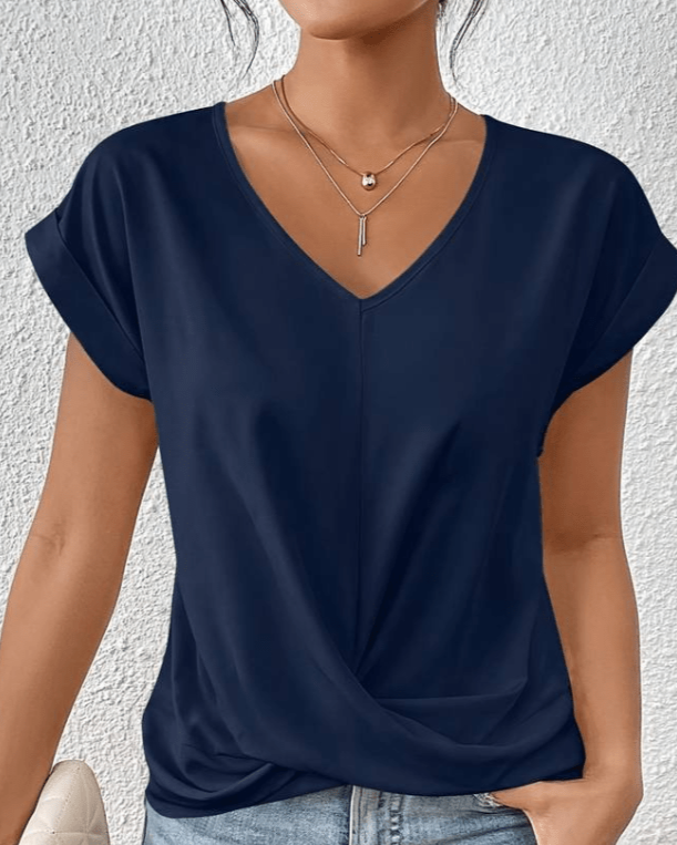Lizette | Classic V-Neck Blouse