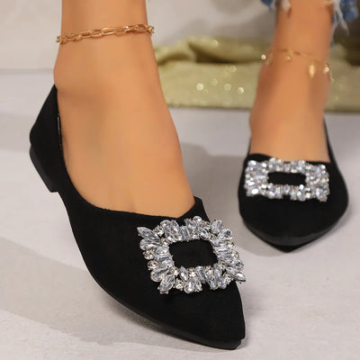 Audrina | Crystal Luxe Flats