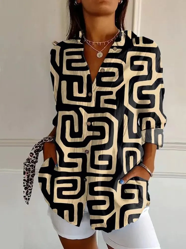 Marilyn | Modern Maze Blouse