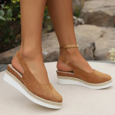 Helene | Casual Slingback Platform Shoes