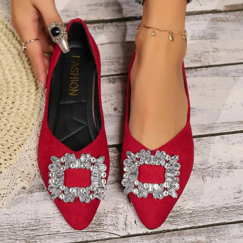 Audrina | Crystal Luxe Flats