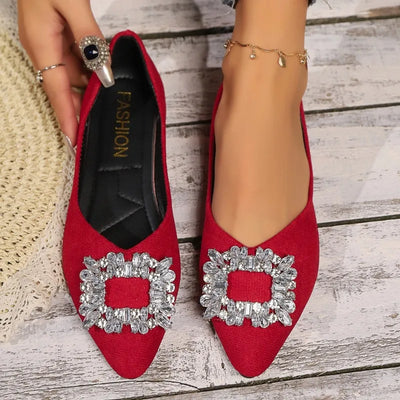 Audrina | Crystal Luxe Flats