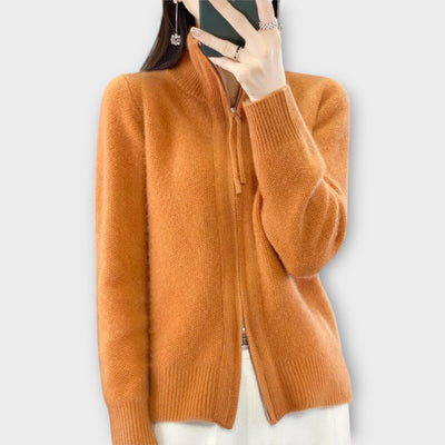 Sophia | Zip-Up Knit Cardigan