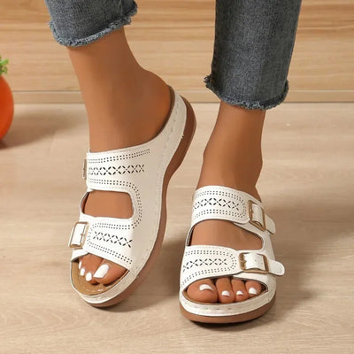 Mackenzie | Double Buckle Comfort Sandals
