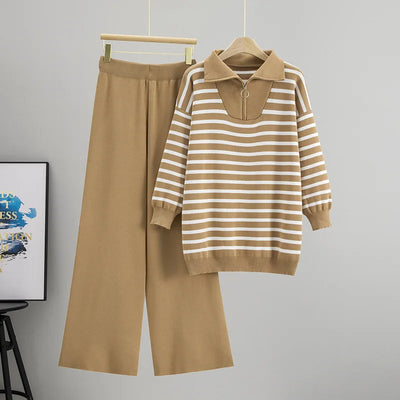 Hailey | Striped Serenity Knit Set