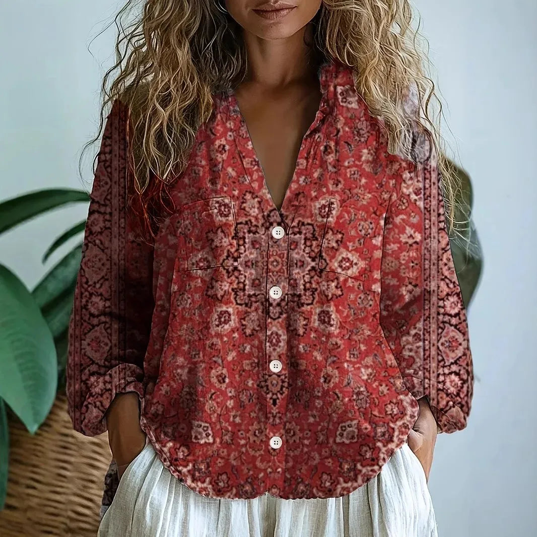 Paloma | Elegant Patchwork Blouse