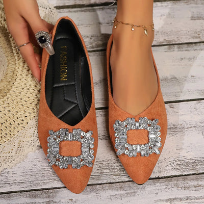 Audrina | Crystal Luxe Flats