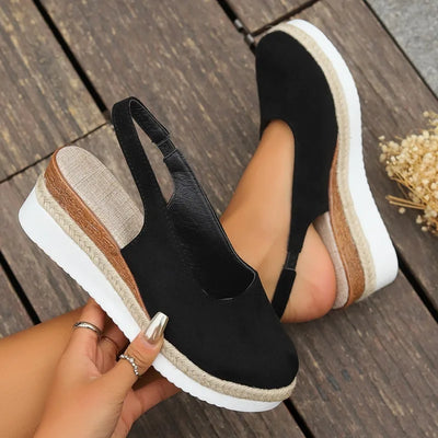 Helene | Casual Slingback Platform Shoes