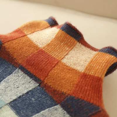 Phoebe | Colorblock Check Sweater