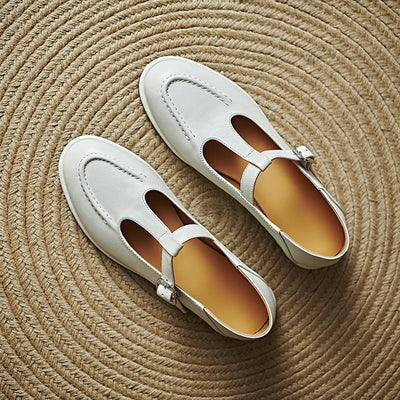 Claudine | Modern T-Strap Loafers