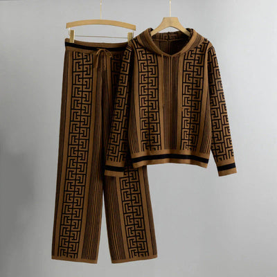 Liana | Patterned Knit Lounge Set