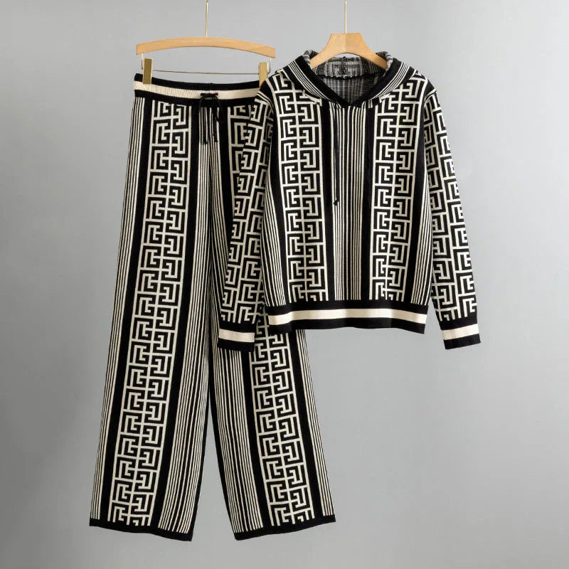 Liana | Patterned Knit Lounge Set