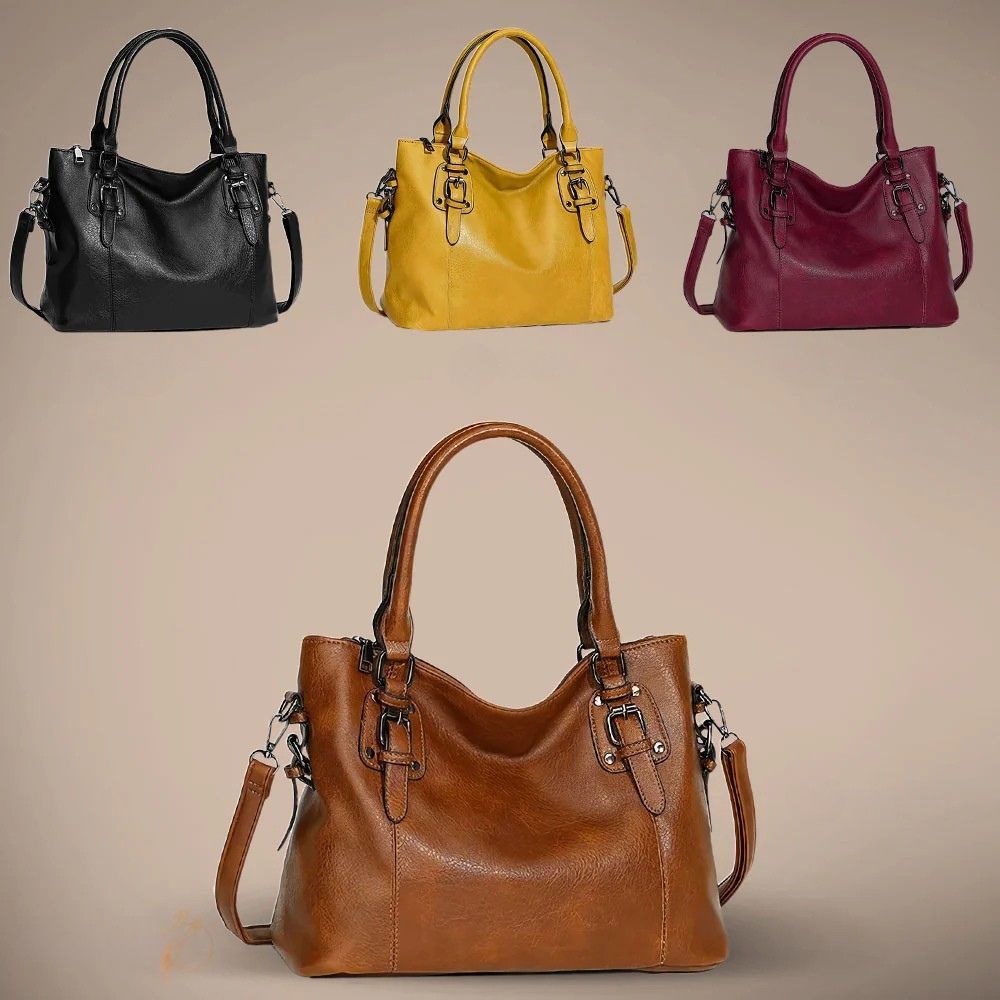 Cassie  | Buckle Detail Leather Handbag