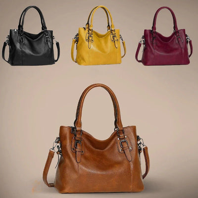 Cassie  | Buckle Detail Leather Handbag