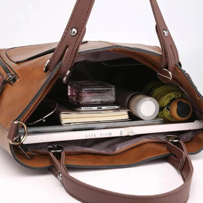 Lucy | Structured Leather Tote