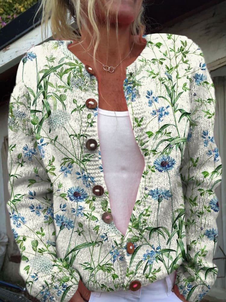 Liliane | Blue Meadow Sweater