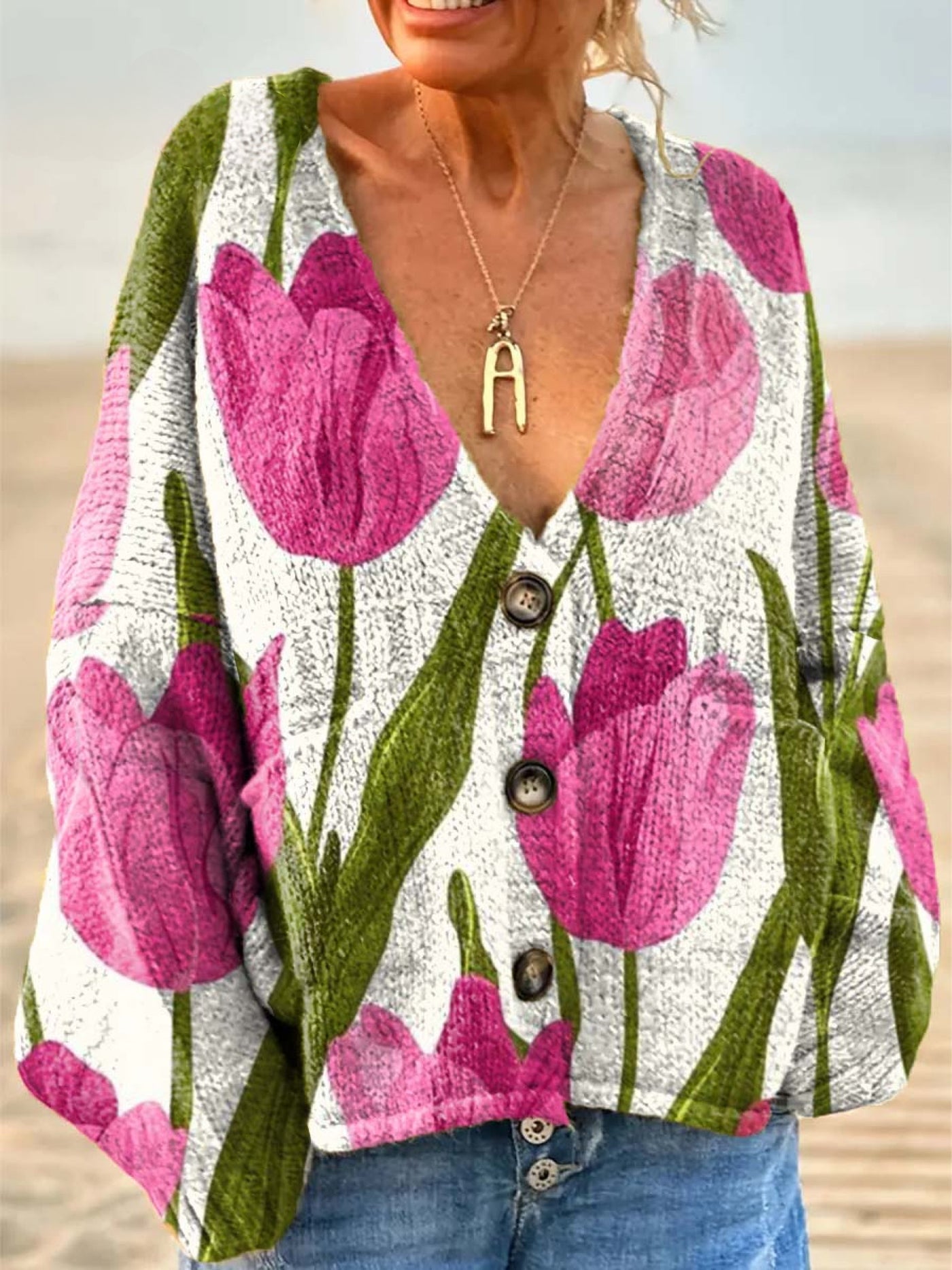 Callie | Tulip Knit Cardigan