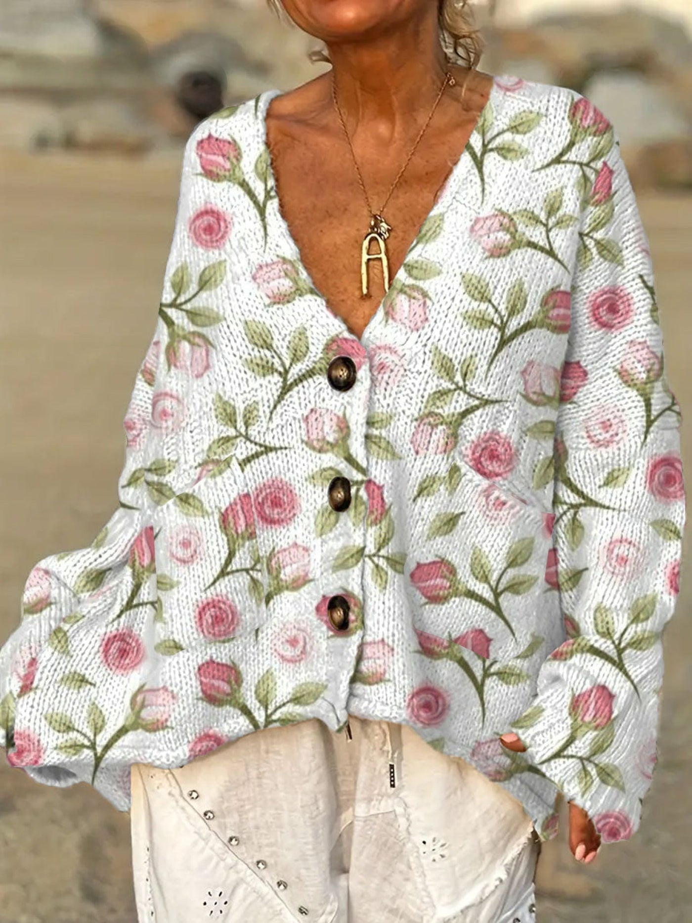 Juliana | Rose Garden Knit Cardigan
