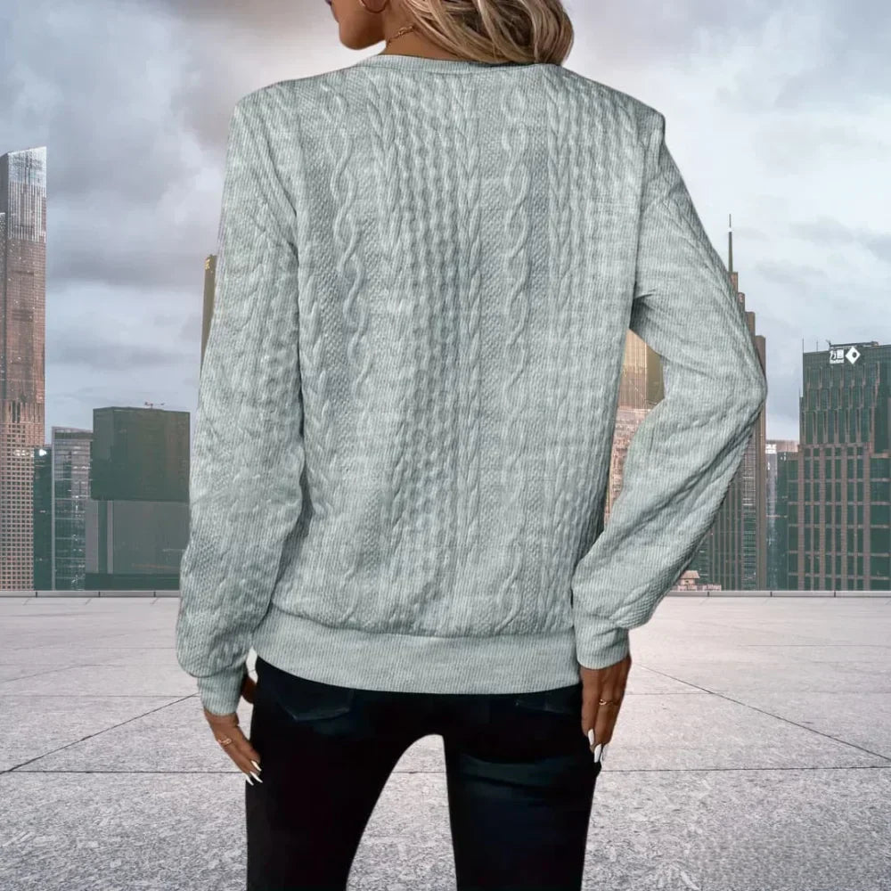 Louise | Half-Zip Cable Knit Sweater