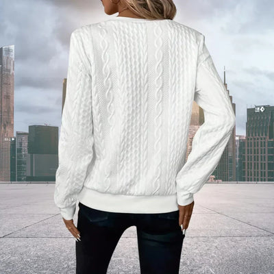 Louise | Half-Zip Cable Knit Sweater