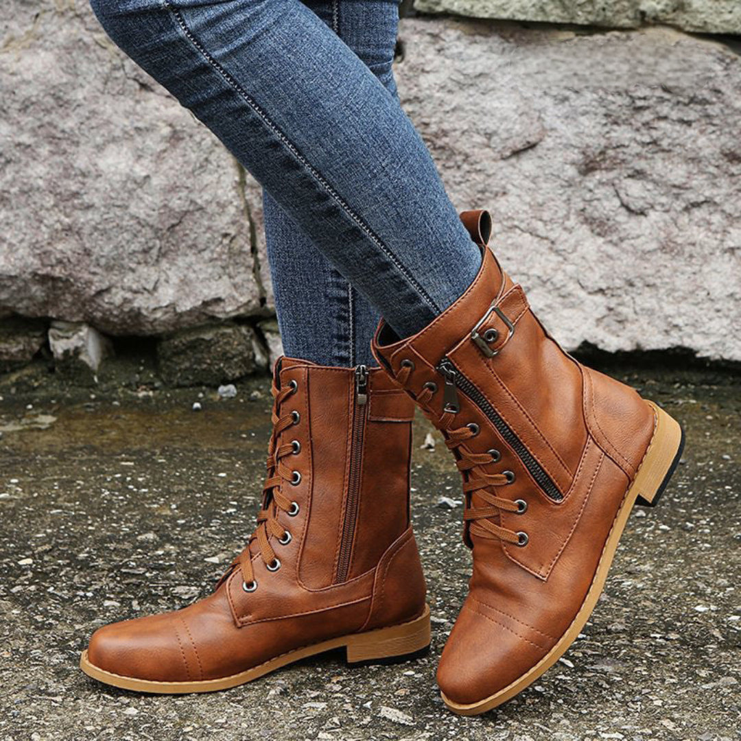 Camille | Heritage Lace-Up Boots