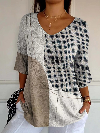 Daisy | Modern Patchwork Blouse