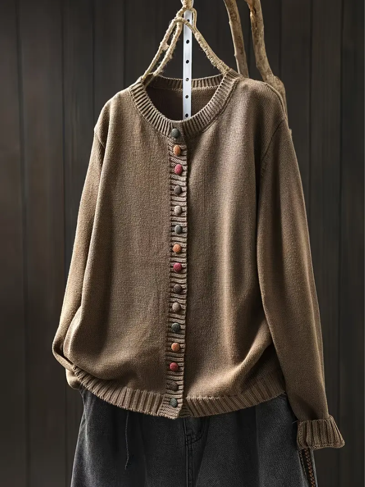 Erika | Elegant Knit Cardigan with Button Detail