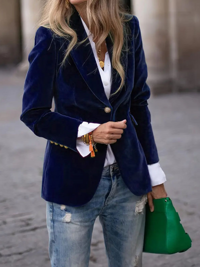 Michaela | Velvet Blazer