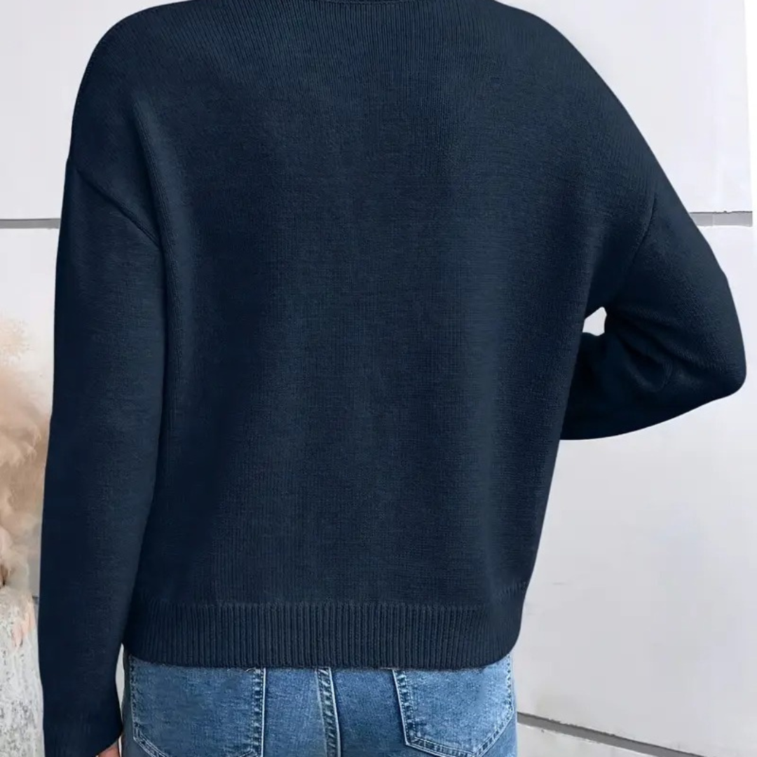 Audrey | Lace Trim Sweater