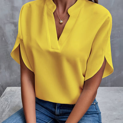 Monica | Classic V-Neck Blouse