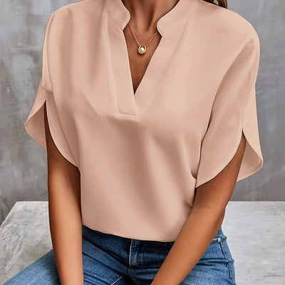 Monica | Classic V-Neck Blouse