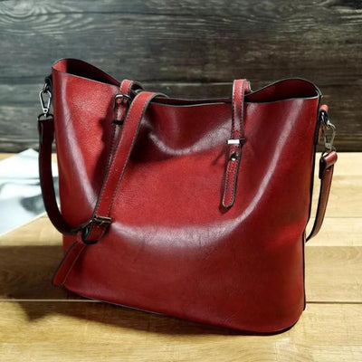 Maggie | Elegant Leather Tote Bag